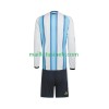 Maillot de Foot Argentine World Cup Domicile 2026 Manches Longues - Enfant